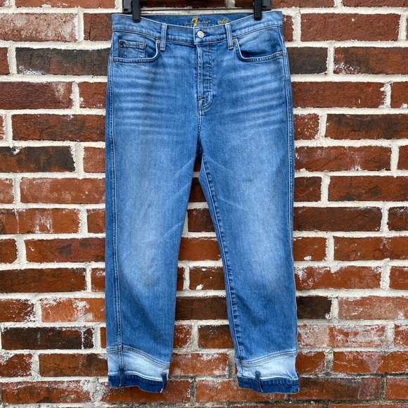 7 for all Mankind size 30 Edie waist hem jean - Picture 10 of 16